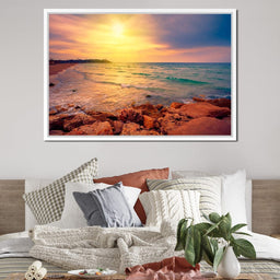 Sunset Over Tel Aviv - NicheCanvas