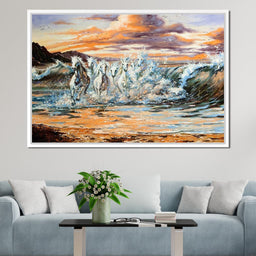 Horses Splash - NicheCanvas