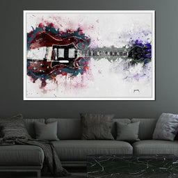 Angus Young's Red Guitar - Abraham Szomor - NicheCanvas