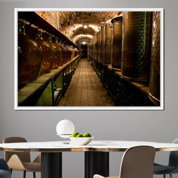Wine Cellar Corridor - NicheCanvas