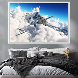 P51 Mustangs Winter Squadron - NicheCanvas