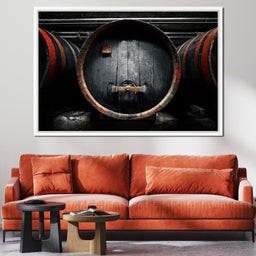 Traditional Wood Barrel - NicheCanvas