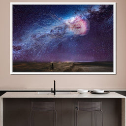 Cosmic Jellyfish Galaxy - Kit Burden - NicheCanvas