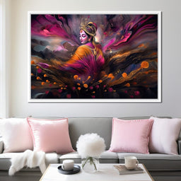 Blissful Krishna - NicheCanvas