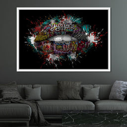 Graffiti Lips - Johanjjf - NicheCanvas