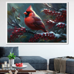Winter Cardinal - Neal Hackett - NicheCanvas