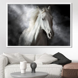 White Stallion - NicheCanvas