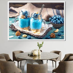 Chia Seeds & Blueberries Pudding - NicheCanvas