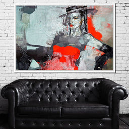 Lady in Red - NicheCanvas