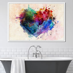 Heart Splash - NicheCanvas