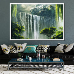 Waterfall in the Jungle - NicheCanvas