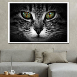 Green Eyed Cat - NicheCanvas