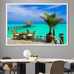 Coffee on the Beach - NicheCanvas