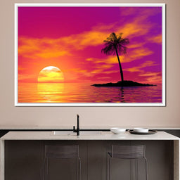Sunset Island - NicheCanvas