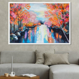 Autumn Stream Pastel - NicheCanvas