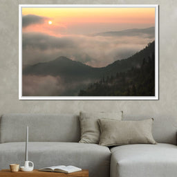 Fog over the Forest - NicheCanvas