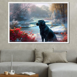 Winter Labrador - Neal Hackett - NicheCanvas