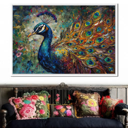 Celestial Peacock - NicheCanvas
