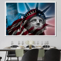 Patriotic Statue of Liberty - NicheCanvas