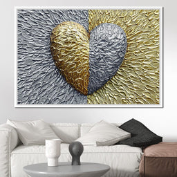 Due Color Heart - Johanjjf - NicheCanvas