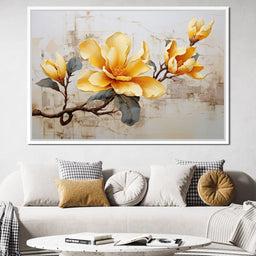 Yellow Magnolia Tree 2 - Wildrose Creations - NicheCanvas