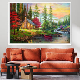 The House by the River - NicheCanvas