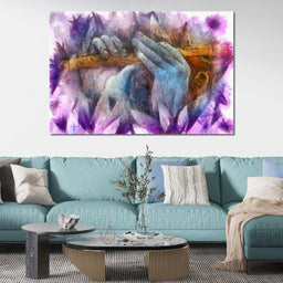 Krishna Playing the Flute - NicheCanvas