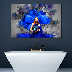 Feather Gown - Johanjjf - NicheCanvas