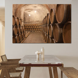 Barrels of Wine - NicheCanvas