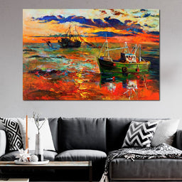 Fishing Boats - NicheCanvas
