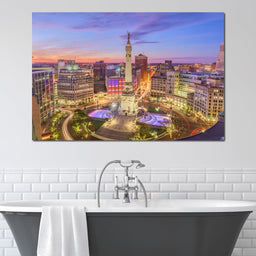 Indianapolis Skyline - NicheCanvas