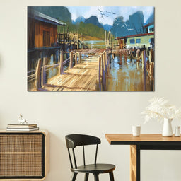 Fishing Pier - NicheCanvas