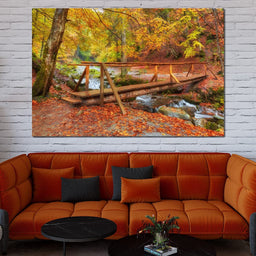 Wooden Bridge - NicheCanvas