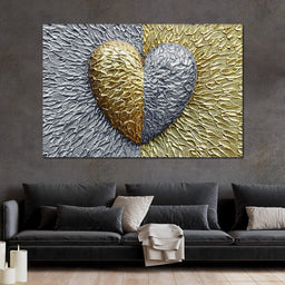 Due Color Heart - Johanjjf - NicheCanvas