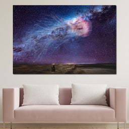 Cosmic Jellyfish Galaxy - Kit Burden - NicheCanvas