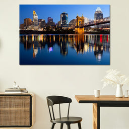 Cincinnati Skyline - NicheCanvas