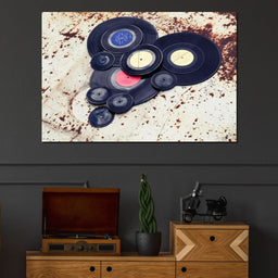 Heart Shaped Vinyl Records - NicheCanvas