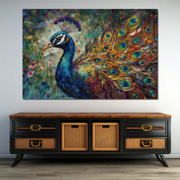 Celestial Peacock - NicheCanvas