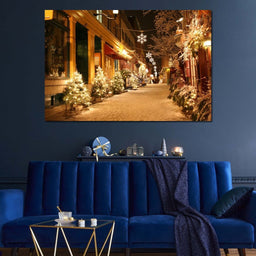 Christmas in Quebec City - NicheCanvas
