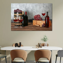 Red Wine Table - NicheCanvas