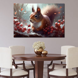 Winter Squirrel - Neal Hackett - NicheCanvas