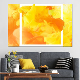 Yellow & Orange Smoke - NicheCanvas