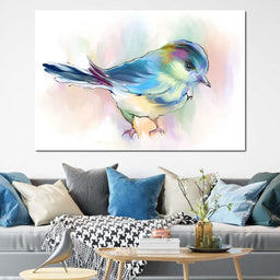 Watercolor Bird - NicheCanvas