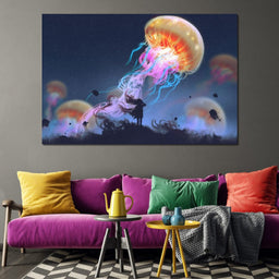 Giant Jellyfish - NicheCanvas