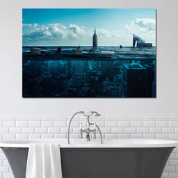 New York Underwater - Milos Karanovic - NicheCanvas