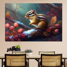 Winter Chipmunk - Neal Hackett - NicheCanvas