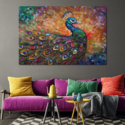 Peacock Fantasy - NicheCanvas