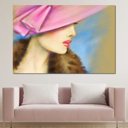 Pink Hat Fashion - NicheCanvas