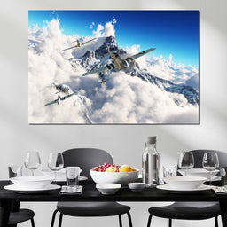 P51 Mustangs Winter Squadron - NicheCanvas