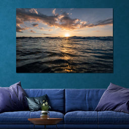 Sunset Ocean - Lucas Moore - NicheCanvas